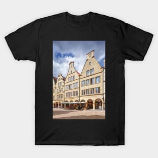 Prinzipalmarkt, gabled houses, Münster, city, Westphalia T-Shirt